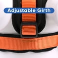 thumbnail image 6 of Pawtitas Padded Reflective Dog Harness Extra Extra Small Orange Dog Harness, 6 of 9