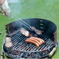 thumbnail image 5 of Unique Bargains Grille en Acier Inoxydable, 10,4 Pouces Rond Barbecue Net Barbecue Gril Grille Extérieure Cuisson Grillage Grillage avec Poignée, 5 of 5