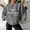 Grey, variant on Tetras Oversized Hooded Cardigans for Women,Fashion Women's Casual Ladies Printing Loose Long Sleeve Round Neck Blouses Tops,Hoodless Sweatshirts