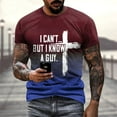 thumbnail image 2 of Bjutir Men Casual T-Shirts Fashion Casual Short Sleeve Pullover T Shirt Printed Top 2Xl, 2 of 6