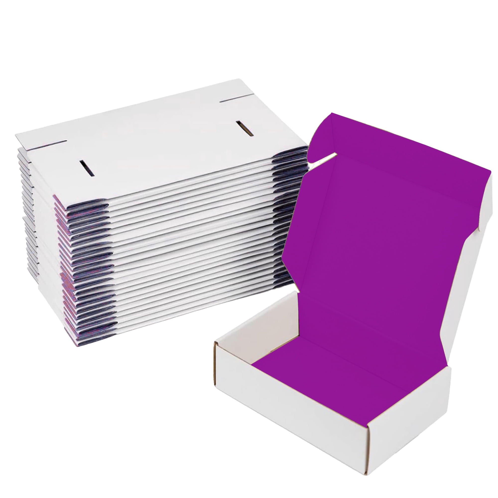 Ucanpack Corrugated Mailer Box Medium Packing Supplies For Moving Purple, 12 x 12 x 3" - 50 Pcs