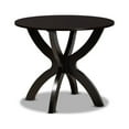 thumbnail image 3 of Quinlan Modern and Contemporary Sand Fabric Upholstered and Wood 5-Piece Dining Set, 3 of 5
