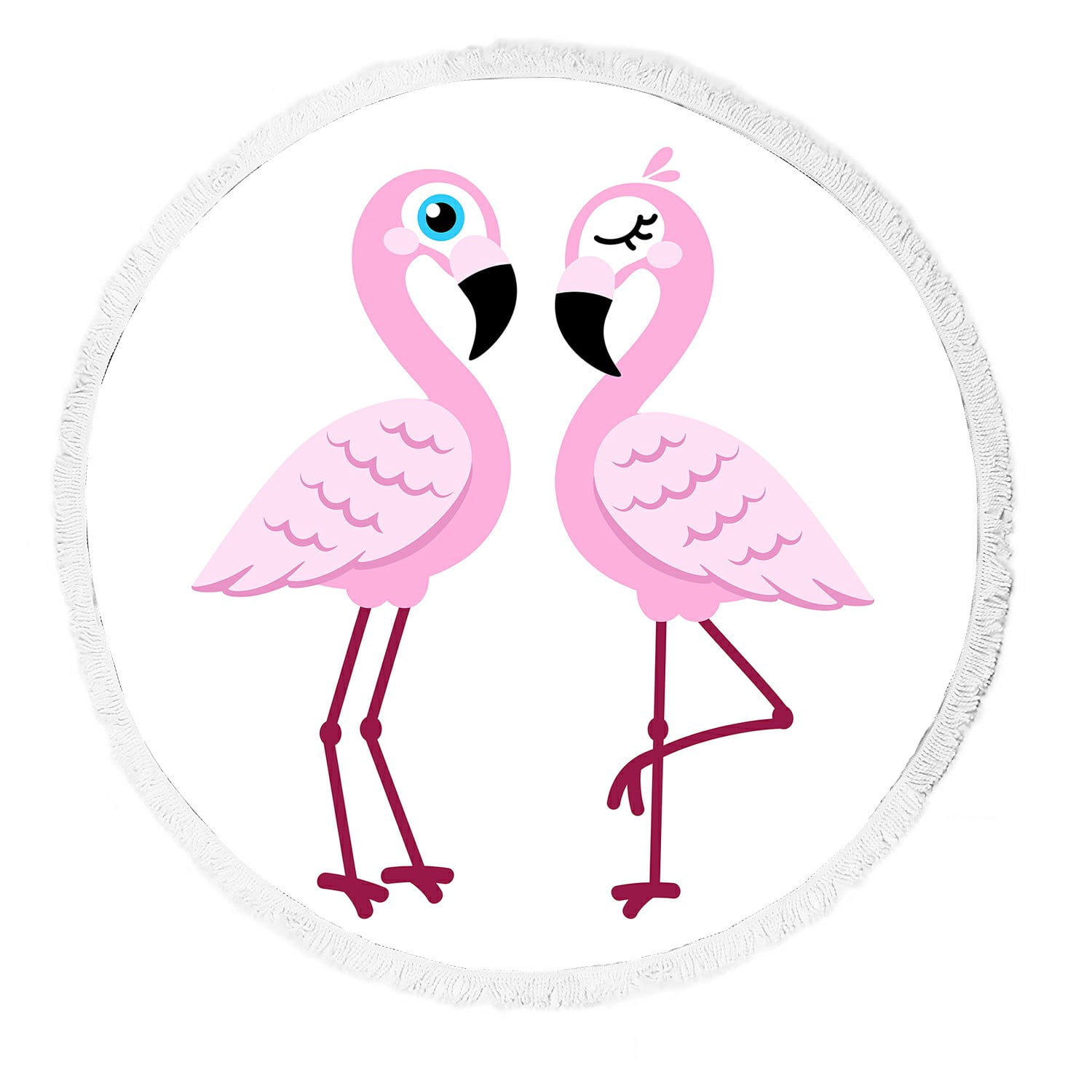 pink flamingo beach towels