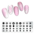 thumbnail image 2 of Xihbxyly Plantillas para Decoración de Uñas, Diseño de Copos de Nieve Jaspeados, Tablas Resistentes de Acero Inoxidable, Fácil Aplicación para Principiantes, Decoración de Uñas Divertida, Uso Profesi, 2 of 3