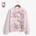 thumbnail image 3 of Sudadera con capucha de Hello Kitty para mujer, nueva sudadera con capucha, sudadera con estampado de dibujos animados a la moda, sudadera de manga larga para otoño, sudaderas para mujer, 3 of 5