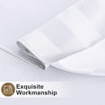 thumbnail image 5 of DWCN Striped Rectangle Tablecloth Waterproof - Spillproof, Stain Resistant Washable Polyester Fabric Jacquard Oblong Table Cloth for Party, Dining Room and Outdoor Picnic, White, 52 x 102 Inch, 5 of 7