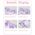 thumbnail image 6 of 12 Months Baby Girls Clothes 18 Months Girl 2 Pack Outfits Set Toddler Girl Long Sleeve Top Pants 4PCS Clothing Set Purple, 6 of 6