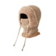 thumbnail image 4 of Pasamontañas de invierno, mascarilla facial, capucha a prueba de viento, calentador de cuello, forro polar térmico, máscara de esquí para hombres y mu Caqui, 4 of 8