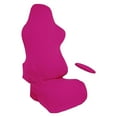 thumbnail image 1 of Elastic Gaming Chairs Washable Removable Polyester Solid Soft Armchair Seat Protector for Computer Chair , dark pink, 1 of 8