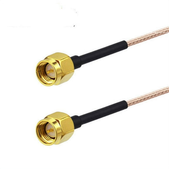 SMA Male to Male RG178 WiFi Antenna Adapter Coaxial Pigtail Cable 2 feet