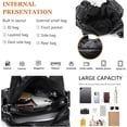 thumbnail image 5 of Sunyuer Purses and Handbags Women Fashion Tote Bag Shoulder Bags Top Handle Satchel Purses Washed PU Leather Handbag, 5 of 7