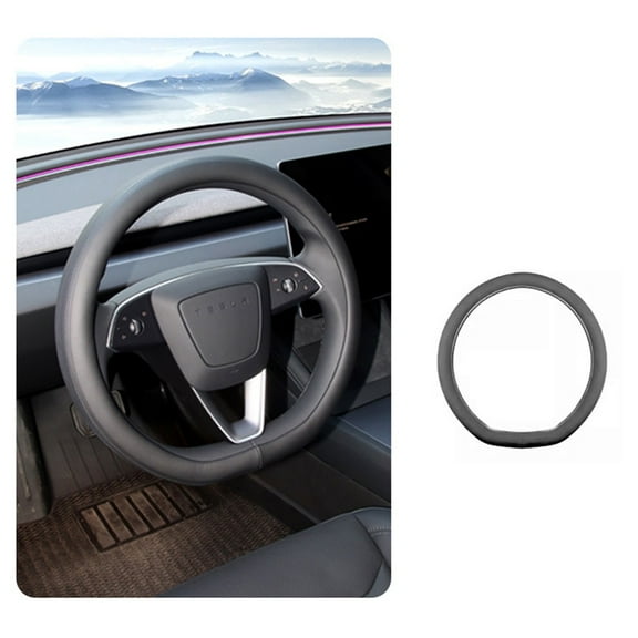 Steering Wheel Cover Is Suitable For Tesla Model Y Leather Model 3 Highland 2025 Accessories