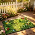 thumbnail image 7 of Bird Flower Grass Doormat, Fresh Spring Bird Flower Vivid Printed Anti Slip Design, Entryway Rug, Foot Pad for Home Courtyard Indoor Outdoor Daily Anti Slip Decoration, 7 of 7