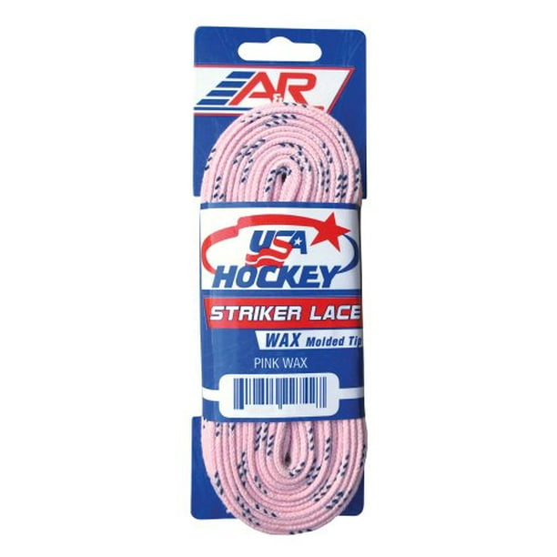 A&R Sports USA Waxed Hockey Laces, 84Inch, Pink
