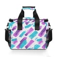 thumbnail image 7 of FORMRS Insulated Cooler Bag 24 Cans Capacity Soft Leakproof Lunch Box with Side Pockets, Purple Drawing, 7 of 7
