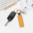 thumbnail image 5 of Wukai Cute Popcorn Print Leather Car Keychain, Universal Key Fob Keychain, Leather Key Chain Holder for Men and Women,360 Degree Rotatable, 5 of 5