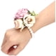 thumbnail image 4 of Xiao Hua 2 rosas artificiales para muñeca de boda, ramillete de muñeca para dama de honor, decoración para boda, graduación (morado), 4 of 5