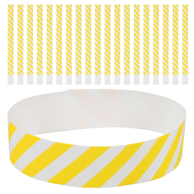 KAKOWELY 100 pulseras de papel desechables para eventos, fiestas y conciertos.