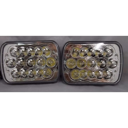 Sealed Beam Lamp - New World Motoring 7X6 H6014 H6052 H6054 LED Hid Cree Light Bulbs Crystal Clear Sealed Beam Headlamp Headlight Pair