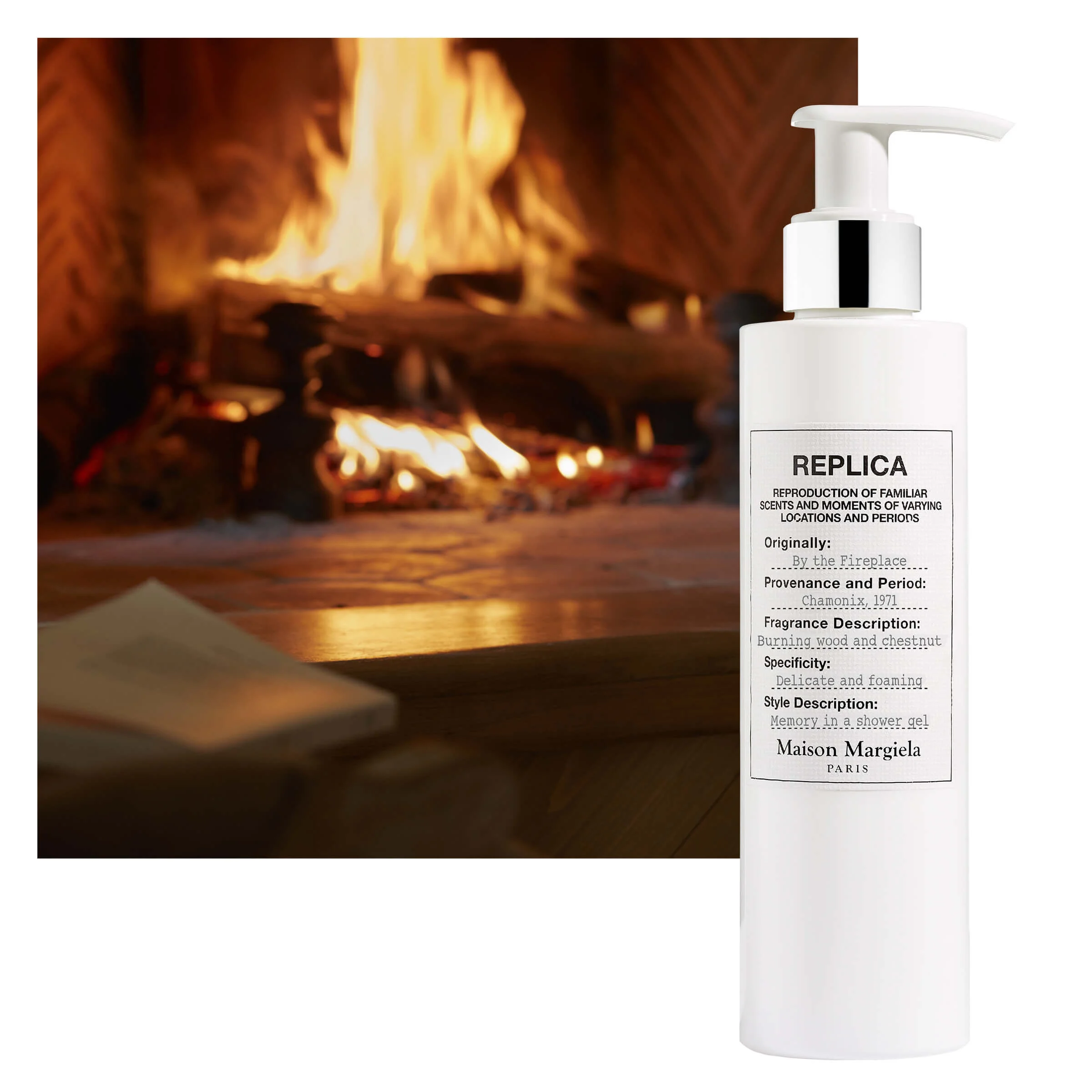 Maison Margiela By The Fireplace Shower Gel Body Wash 200ml 6.7oz