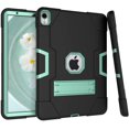 thumbnail image 1 of Mignova for iPad Pro 11 Inch 2018 Case,Hybrid Three Layer Full-Body Shockproof Armor Defender Full-Body Rugged Protective Case Cover with Stand for iPad Pro 11 Inch 2018(Black/Aqua), 1 of 8