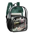 thumbnail image 2 of Large Clear PVC Backpack Heavy Duty See Through Backpack for Adults Work Travel, Green Butterfly Printed 12L, 2 of 8