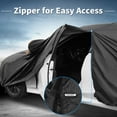 thumbnail image 7 of Unique Bargains Car Cover Aluminum Film Outdoor Full Car Cover All Weather Waterproof Protection with Driver Door Zipper Black for BMW 3 Series 2013-2024, 7 of 7