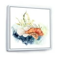 thumbnail image 3 of Designart 'Kelp and Lionfish With Coral Reef and Laminaria' Nautical & Coastal Framed Canvas Wall Art Print, 3 of 5