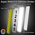 thumbnail image 2 of Vertical Fancy Address Numbers for Outside, Custom, 911 Super Reflective Vinyl Stickers, Easy Peel and Stick Personalized Home/Office/Warehouse/Mailbox Address (1Pack, 12"x4"), 2 of 5