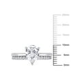 thumbnail image 5 of Everly Women's Sapphire 10k White Gold Bridal Set, 5 of 7