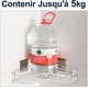 thumbnail image 3 of Estante de ducha de esquina, almacenamiento de baño puede soportar 5 kg de peso, estante de ducha sin perforación, inoxidable para carrito de ducha - blanco (A), 3 of 5