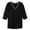 Black, variant on Alfani Womens Sweater Trim Pullover Blouse, Black, 2X