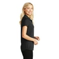 thumbnail image 3 of Port Authority Women's Pinpoint Mesh Zip Polo. L580, 3 of 6