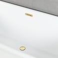 thumbnail image 2 of Kingston Brass VTDE713224C422 71-Inch Acrylic Oval Double Ended Pedestal Tub with Drain (No Faucet Drillings) in Glossy White/Polished Brass, 2 of 8