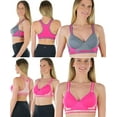 thumbnail image 5 of ToBeInStyle Women's Pack of 6 Random Assorted Print Sports Bras - Assorted Colors - Size 36B, 5 of 6