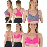 6 Pack Tobeinstyle Women S Comfortable And Supportive Racerback Sports Bras