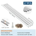 thumbnail image 3 of 5" Aluminum Gutter Guard, 17 PCS Rust-Proof Gutter Protection with Triangular Wave Design, Fits k-Style/Half-Round/Box Gutters, Easy Installation for Leaf & Debris Prevention, 3 of 9