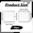 thumbnail image 2 of 20 PCS Square Coin Capsules 1.3x1.3inches Clear Acrylic Coin Holder Capsules Square Coins Collector Storage Box Plastic Storage Box Specie Container C, 2 of 4