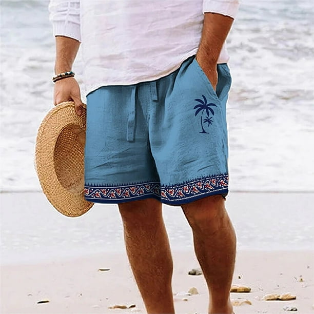 Pantalones cortos de playa de verano para hombre, Shorts suaves transpirables de gran tamaño, 3D, vacaciones diarias informales, artículos de viaje hawaianos Fivean unisex