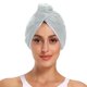 thumbnail image 2 of Toalla de microfibra para el cabello para mujer, turbante de secado rápido con lazo elástico, súper absorbente, paquete de 2., 2 of 5
