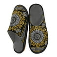 thumbnail image 2 of IAUYY Memory Foam House Slippers Suitable for Both Men and Women. Comfortable, Anti-Slip Plush Flat-Bottomed Slippers The Best Holiday Gift Featuring Symmetrical Geometric Patterns, 2 of 9