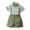 Army Green, variant on LNMQLPDBS Cute Summer Sets for Toddler Boy Boys Summer Suit Plaid Short Sleeved Button Down Lapel Dress Shirt & Bow Tie & Solid Color Shorts 3pcs Outfits Dress Shirt Set for Wedding Family Photo