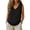 Black, variant on Women's Crop Tank Tops V Neck Summer Sleeveless Cami Shirts Loose Fit Casual Flowy Basic Tee Tops