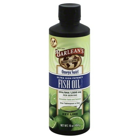 - Barleans Organic Oils Barleans Omega Swirl Fish Oil, 16 oz