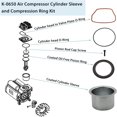 thumbnail image 4 of Acaige K-0650 Air Compressor Cylinder&Ring Replacement Kit For Craftsman Porter Cable Devilbiss Air Compressor Cylinder, 4 of 5