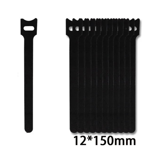 10/30Pcs Long T-shaped Cable Tie Adhesive Wire Reusable Cable Storage Box Attaches Wire Fixing Strap Fastener Straps DIY black 10pcs