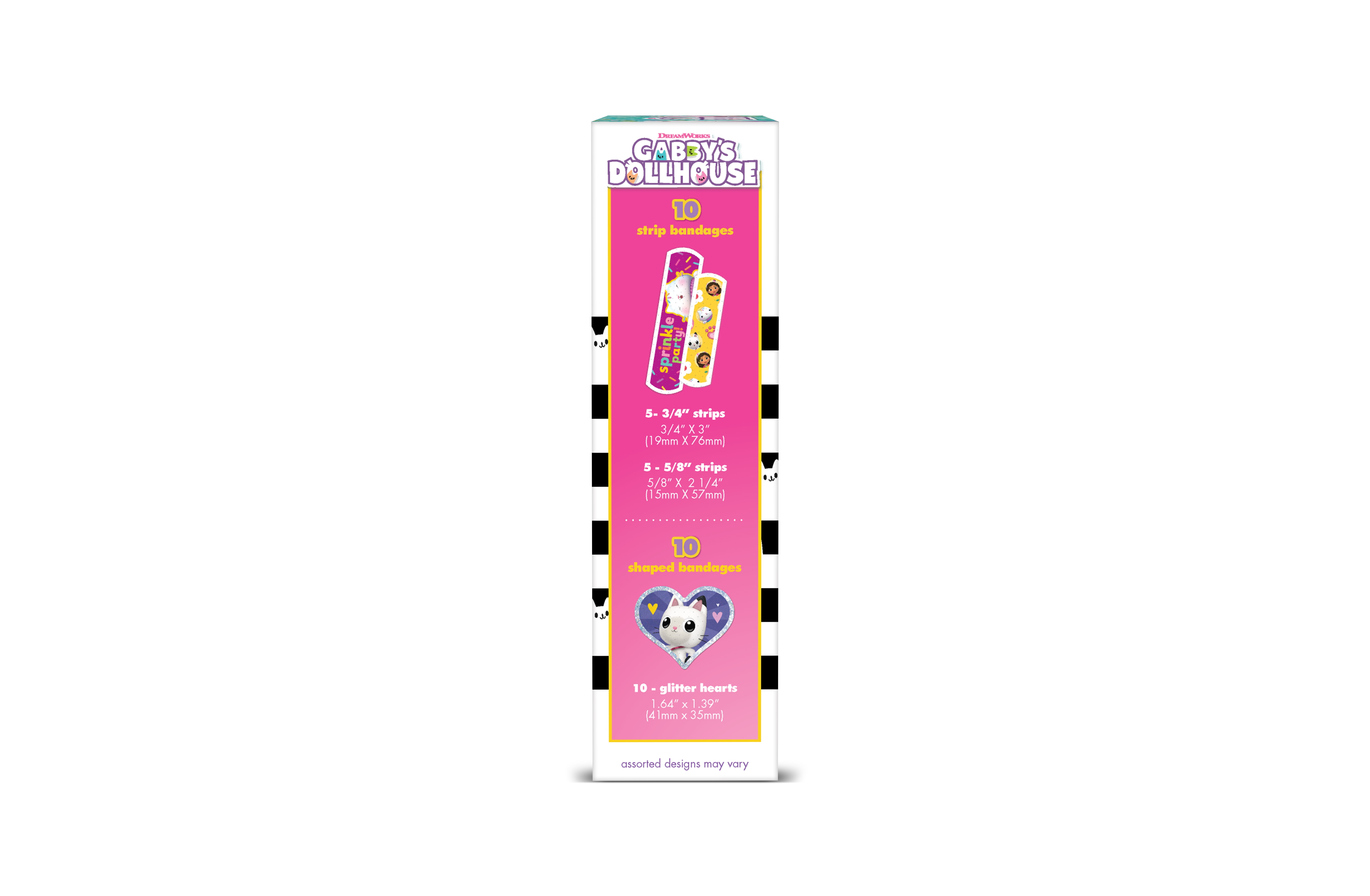 GABBYS DOLLHOUSE GLITTER SHAPES ANTB 4.5OZ 3 ASST 20CT