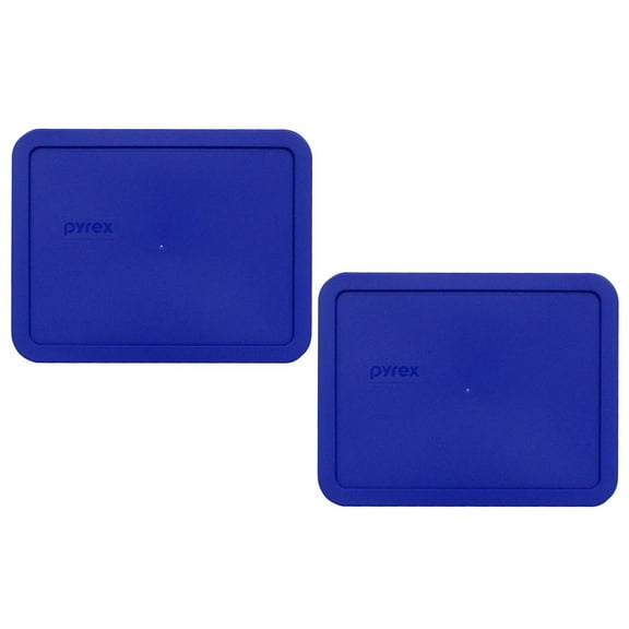 Pyrex Replacement Lid 7211-PC Cobalt Blue Rectangle Cover (2-Pack) for Pyrex 7211 Dish (Sold Separately)