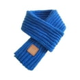 thumbnail image 2 of TELOLY Kids Winter Scarf, Coldproof Solid Color Knitted Scarves Wrap for Toddler Boy Girls, 2 of 7