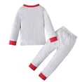 thumbnail image 4 of Conjunto de ropa de Navidad para niños y niñas, pijamas de manga larga, camiseta, Tops y pantalones, 2 piezas, ropa de dormir para el hogar, 4 of 4